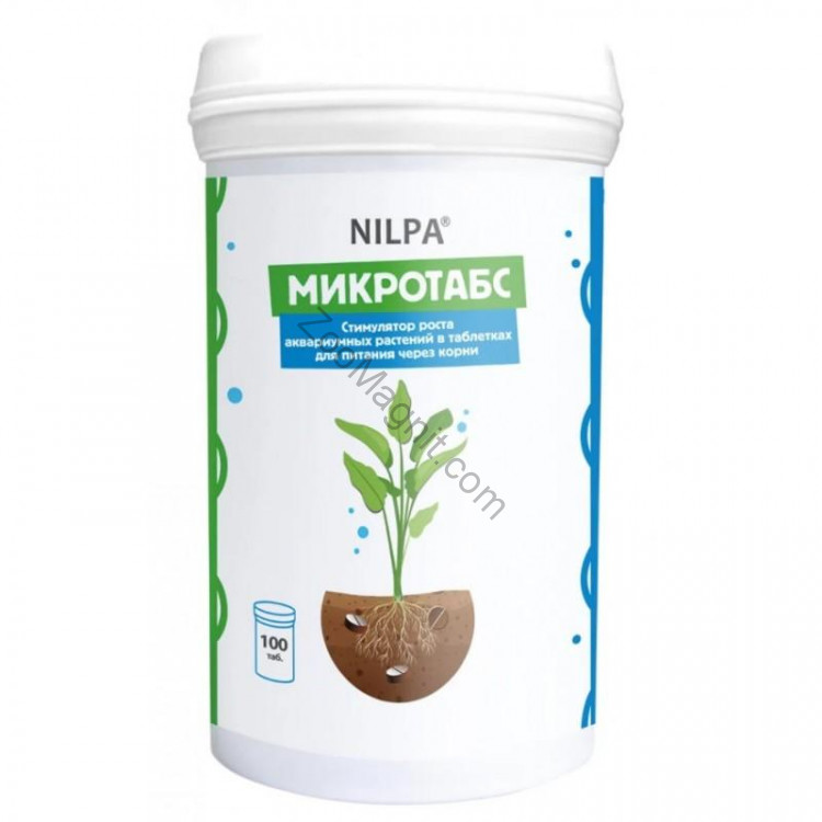 'Нилпа Микротабс' Стимулятор роста для всех аквариумных растений для питания, таблетки (100шт)