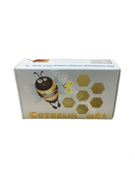 Бумажная коробка для сотового меда 'пчелка' (10 шт.)