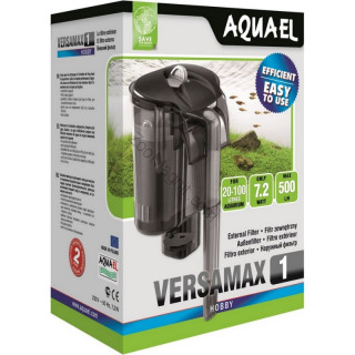 Внешний навесной фильтр "AQUAEL' (VERSAMAX 1) для аквариума 20 - 100 л (500 л/ч, 7.2 Вт)