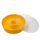 Кормушка для пчел потолочная круглая пластмассовая со стаканом на 1,3л - Кормушка для пчел потолочная круглая пластмассовая со стаканом на 1,3л